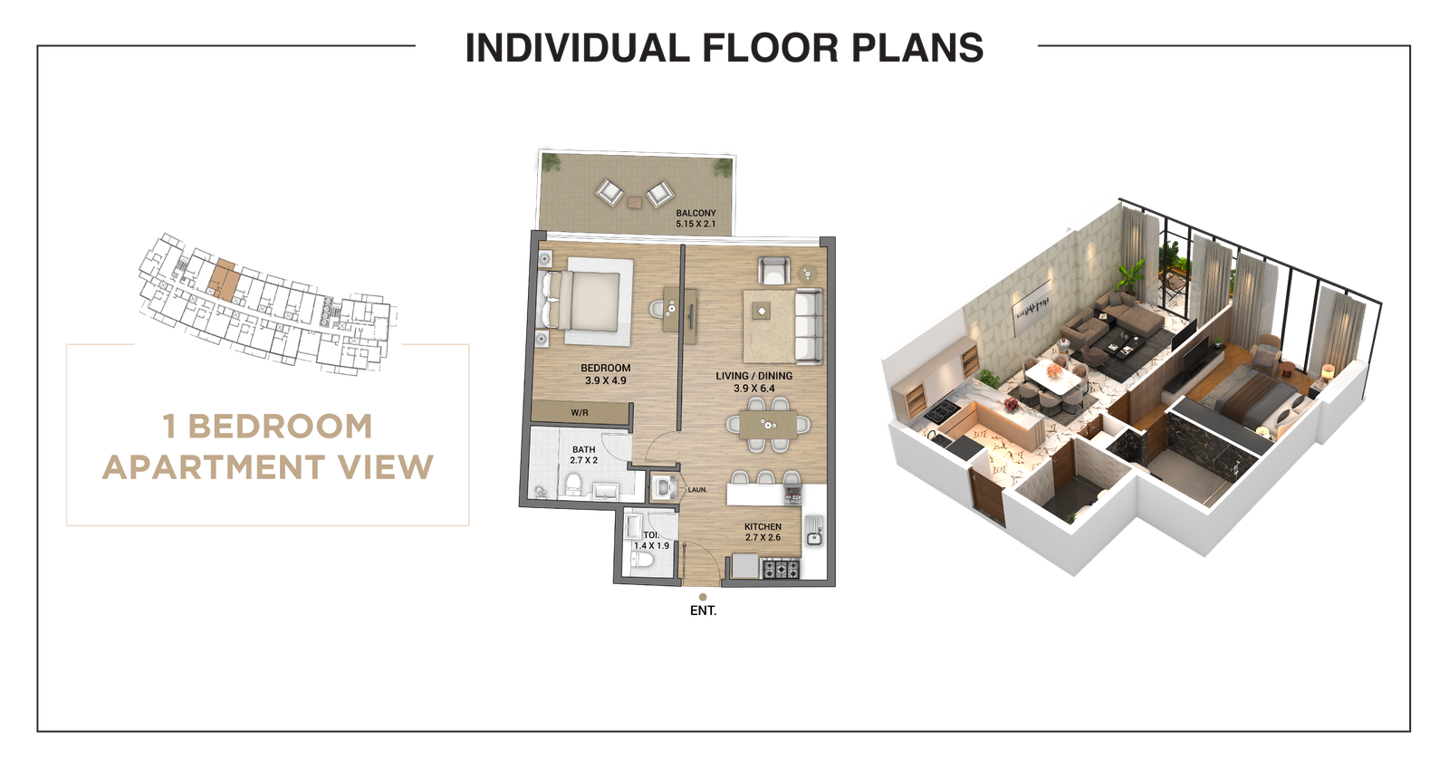 1 Bedroom Type A